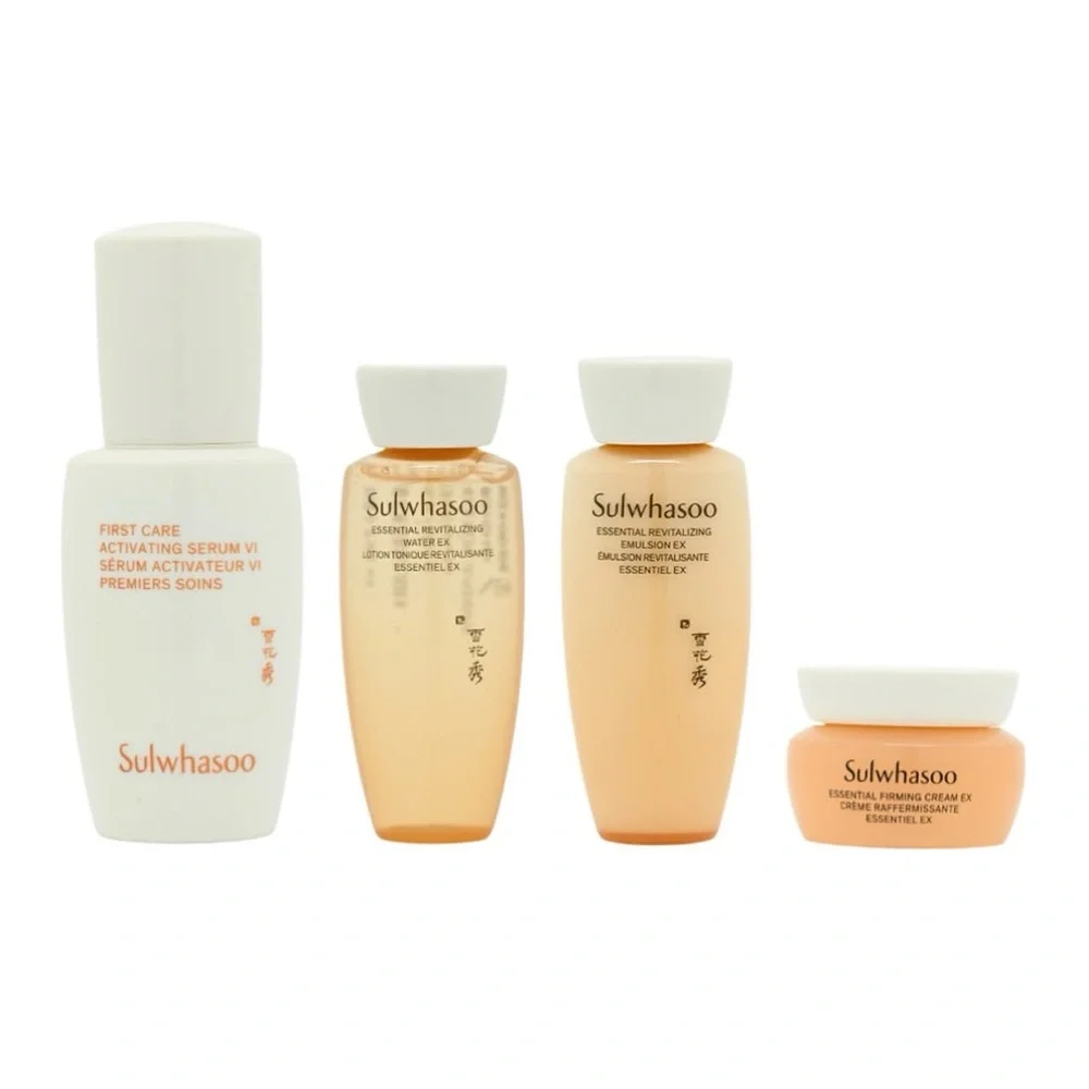 Sulwhasoo Essential Daily Routine Kit 4 Items Anti Wrinkle Moisturizing K-Beauty